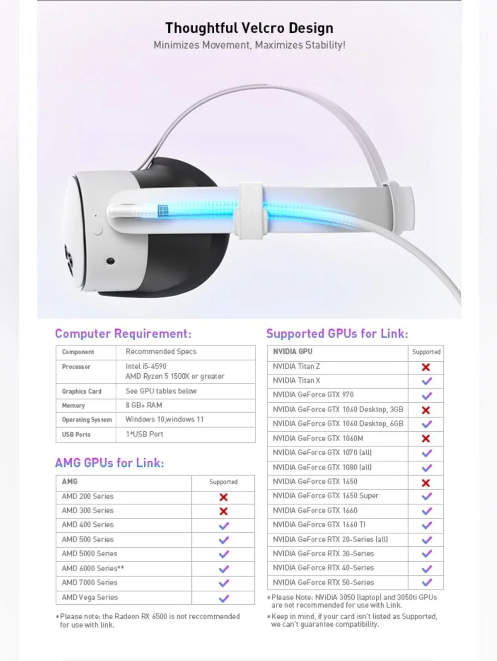 VR Charging Link Cable 16FT (Next-Gen Chip) Compatible with Meta Quest 3S/Quest